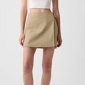 GAP Linen-Cotton Wrap Skirt